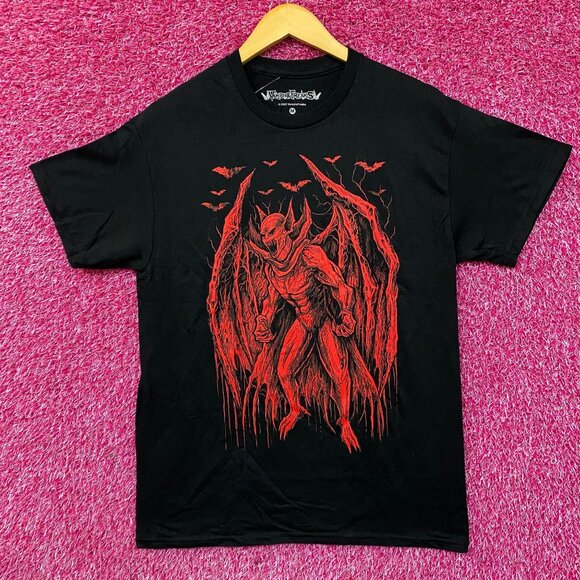 Vampire Freaks Jersey Devil Graphic Design T-Shirt Medium - Picture 1 of 5